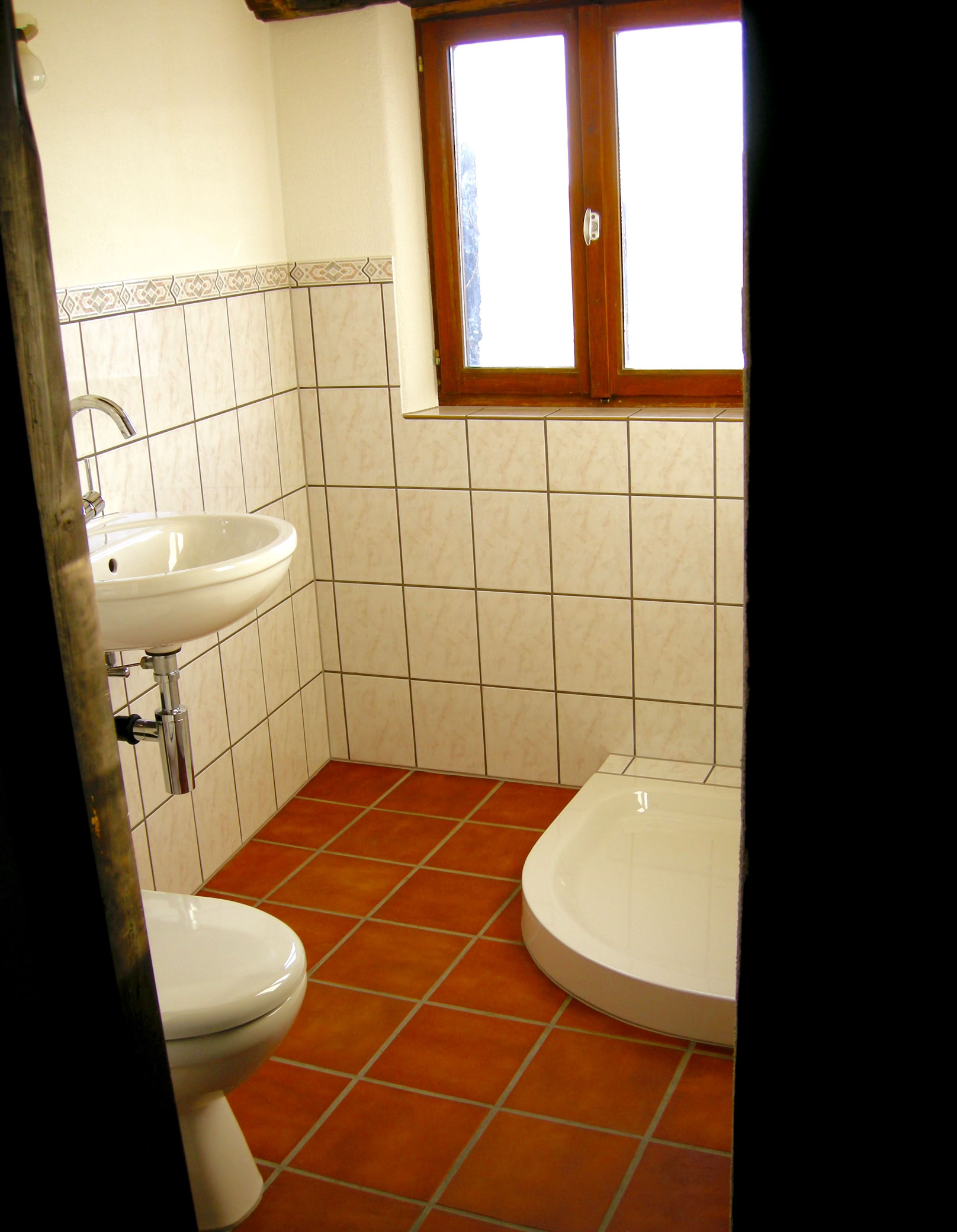 Nach erfolgter Badsanierung in einem Tessiner Rustico