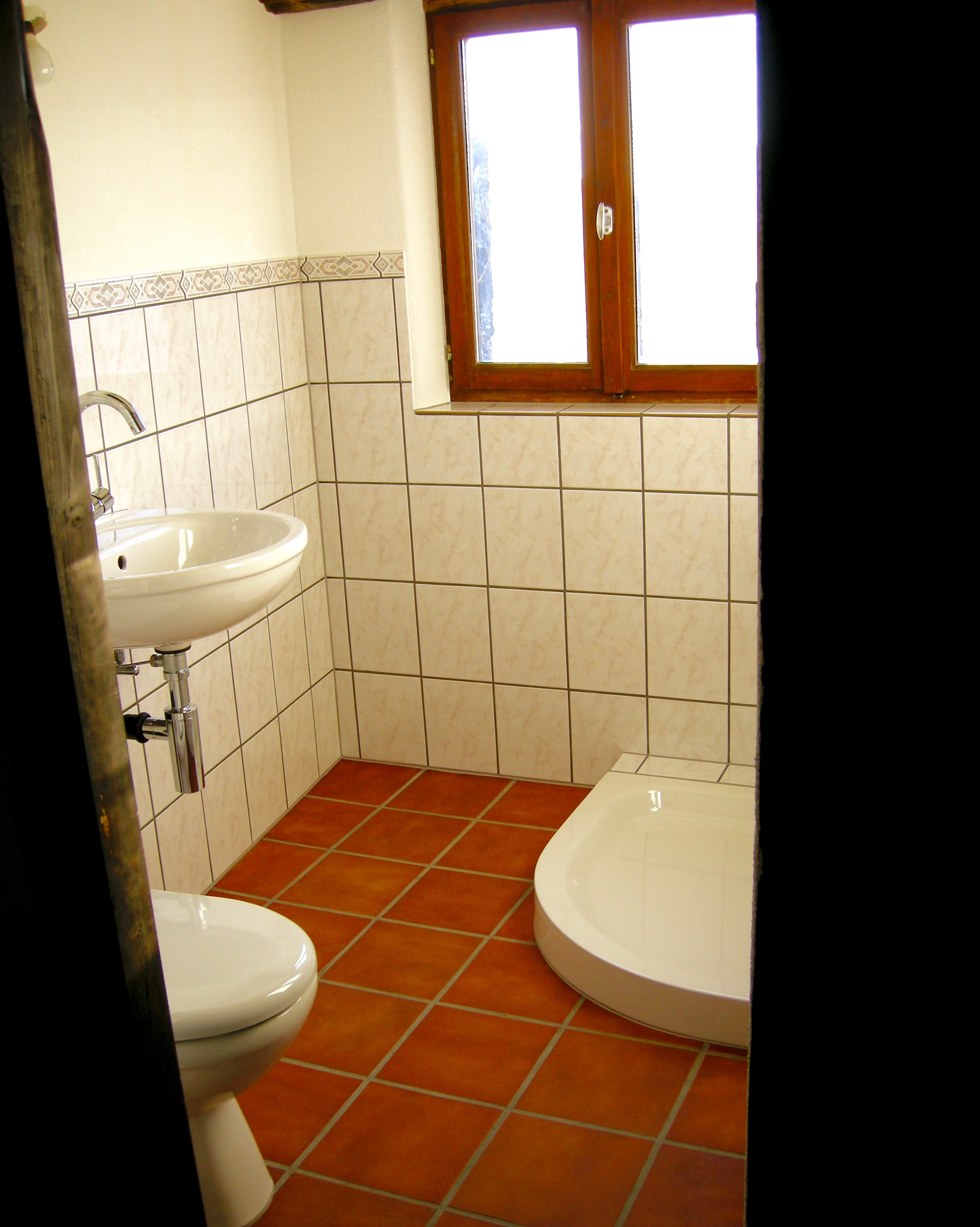 Nach erfolgter Badsanierung in einem Tessiner Rustico